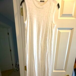 Never worn ATM Slub Jersey Muscle tank Dress ATM white